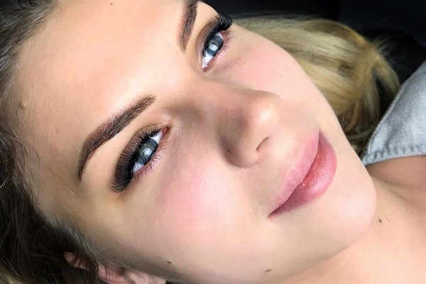 Перманент бровей пудровая техника нанесения