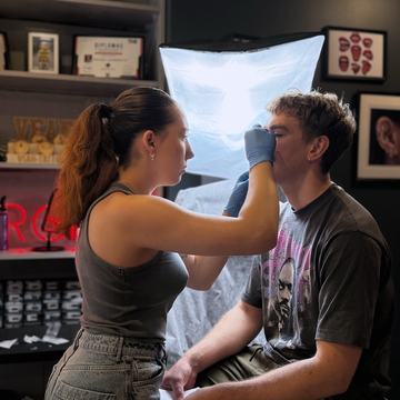 пирсинг крыла носа