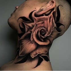 В чем особенность мужских тату на шее?