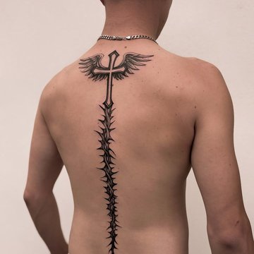 тату на спине